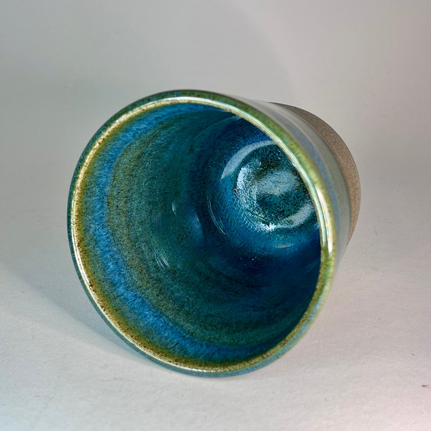 Koffiekopje zonder oor, turquoise