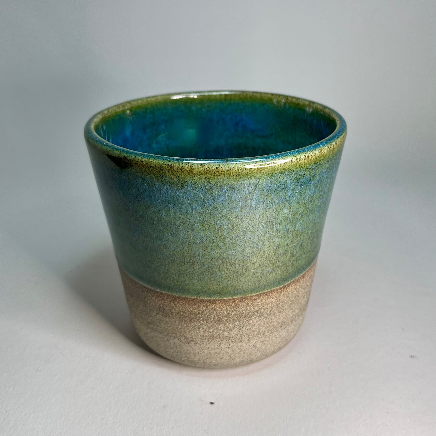 Koffiekopje zonder oor, turquoise