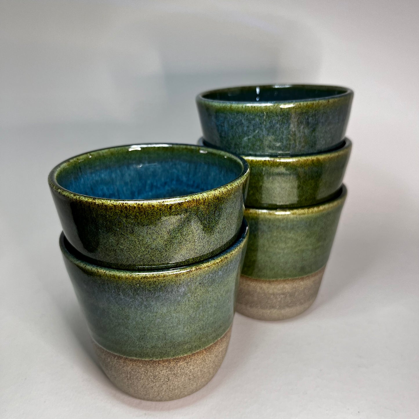 Koffiekopje zonder oor, turquoise