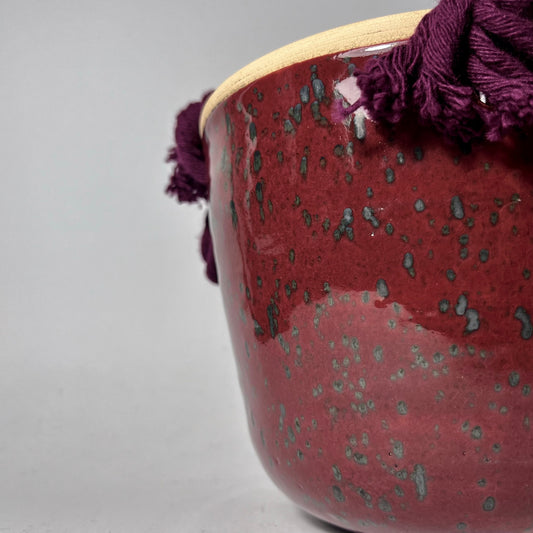 Hangpot bordeaux rood, Ø 16 x 13