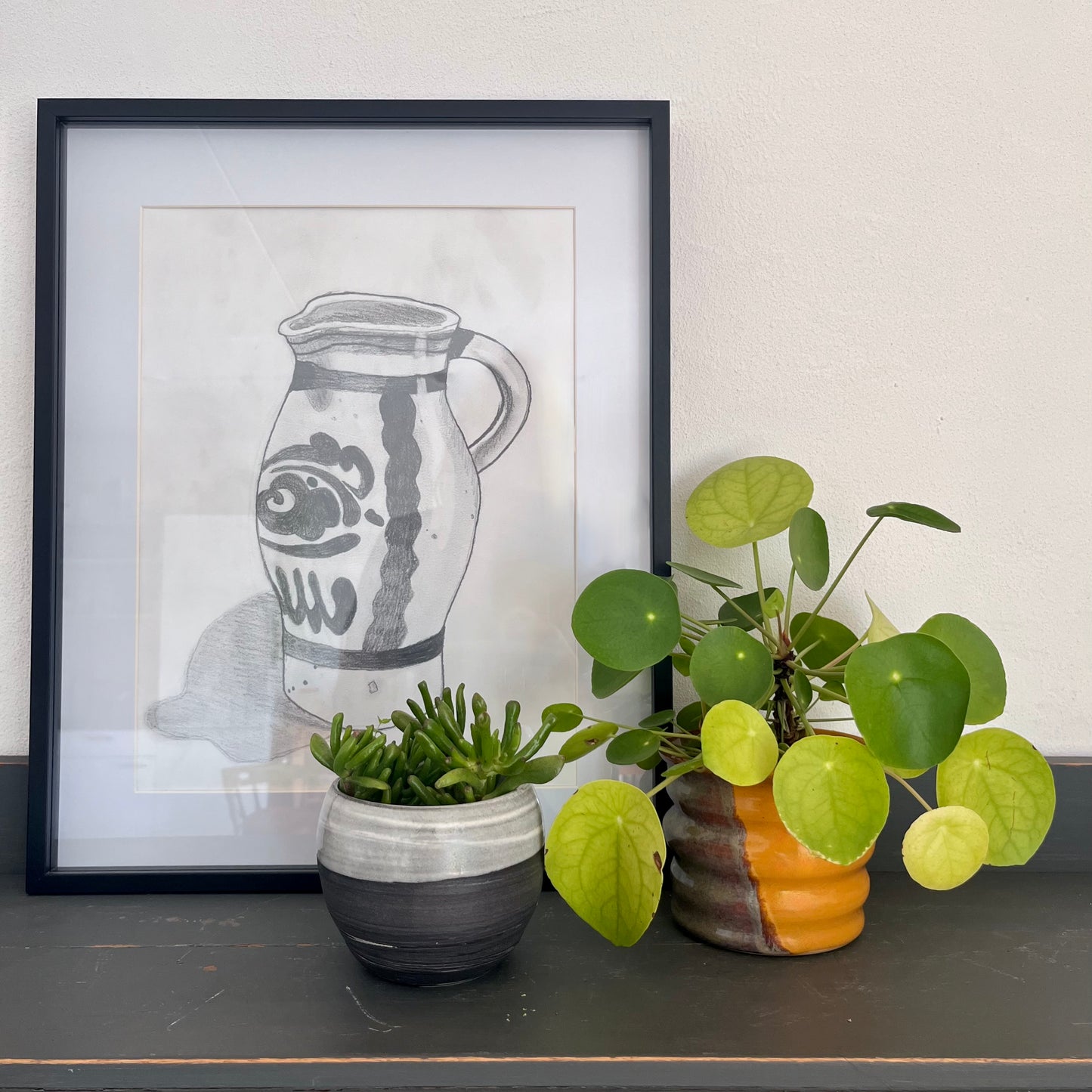 Bloempot 2 kleuren, Ø 13 x 11