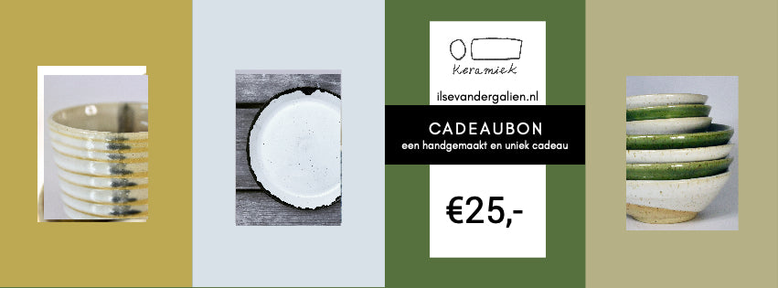Ilse keramiek cadeaubon €25,-