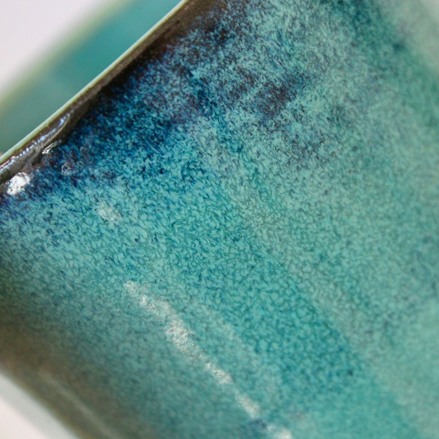 Koffiekopje zonder oor, turquoise blauw