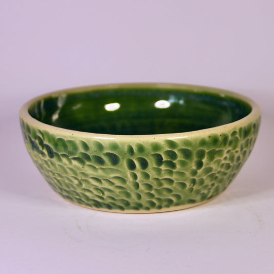 Yoghurt schaaltje groen met decoratie