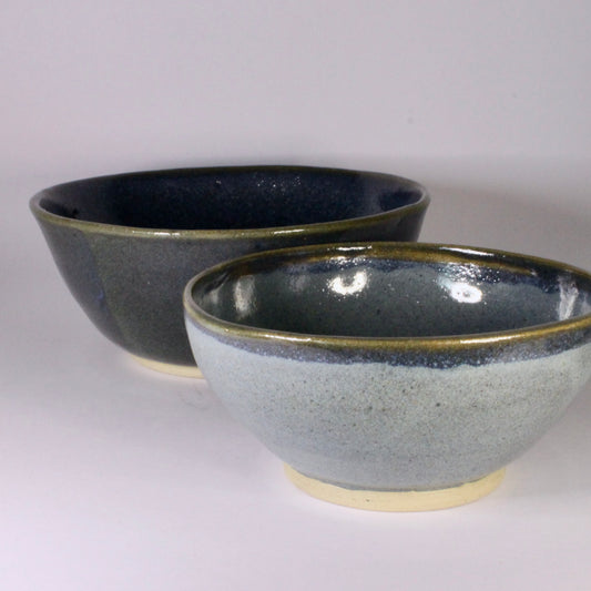 Set schaaltjes blauw tinten