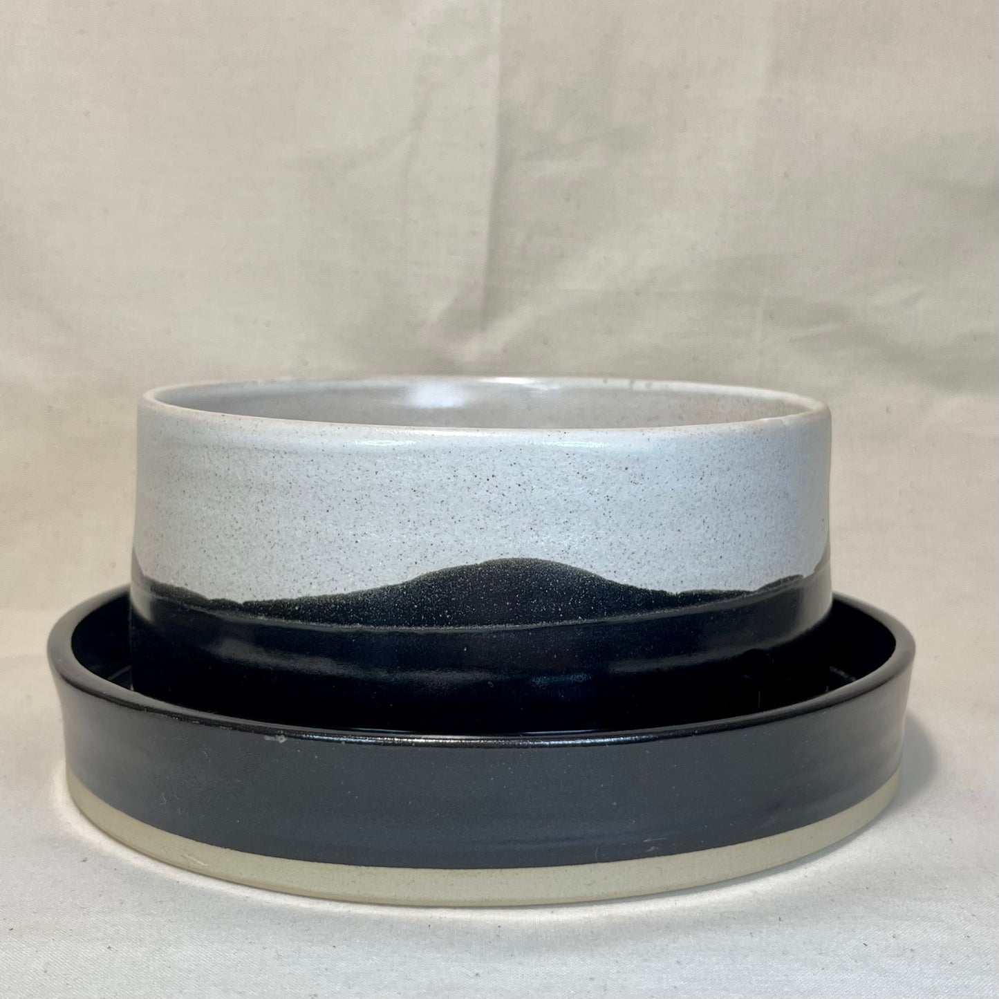 Bloempot met onderbord, Ø 17 x 9,5