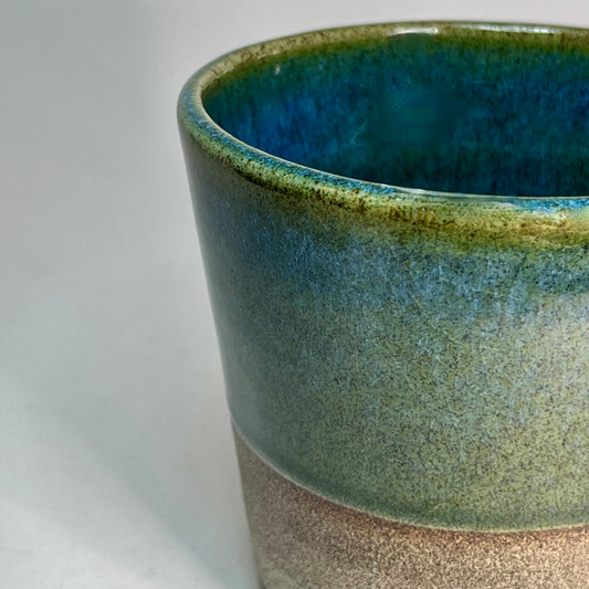 Koffiekopje zonder oor, turquoise