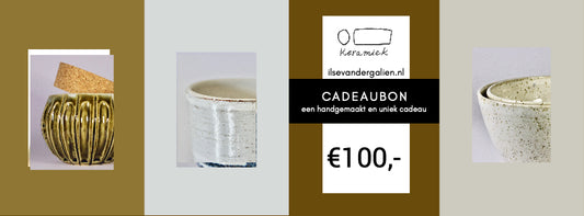 Ilse keramiek cadeaubon €100,-