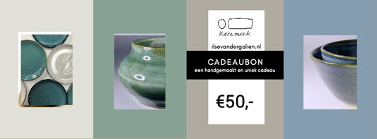 Ilse keramiek cadeaubon €50,-
