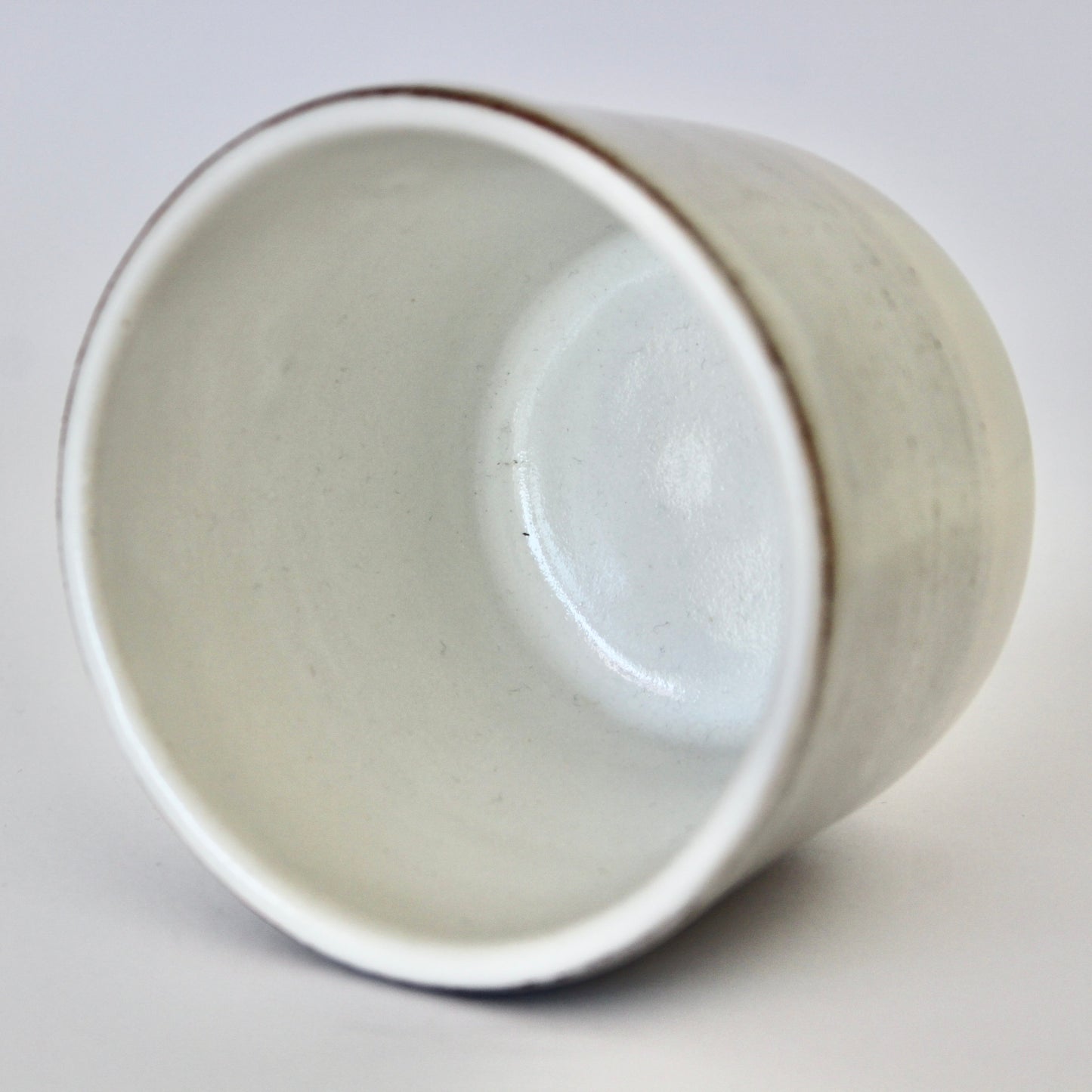 Koffiekopje zonder oor, wit