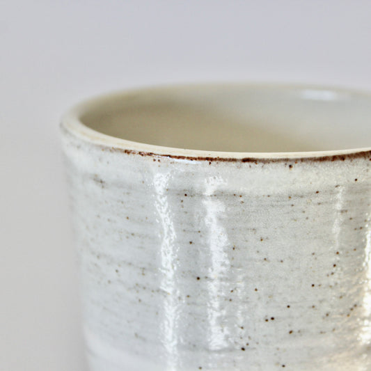 Koffiekopje zonder oor, wit