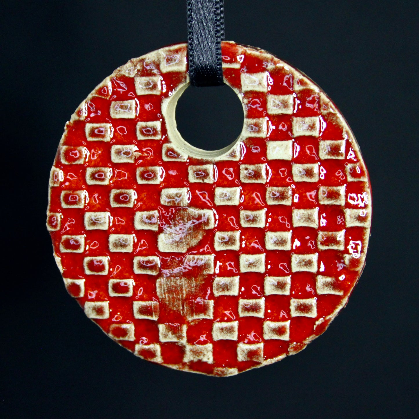 Kersthanger koraal rood