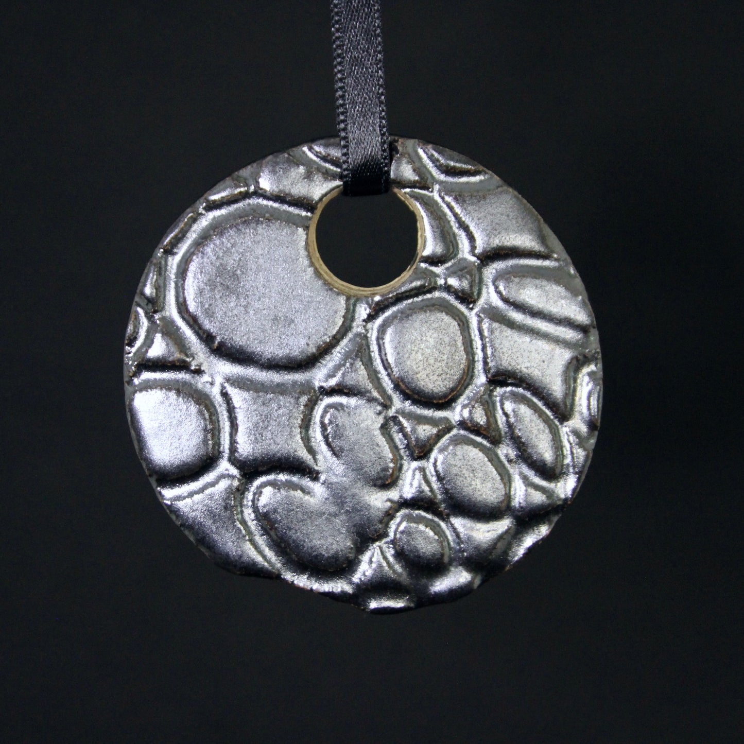 Kersthanger metallic zilver