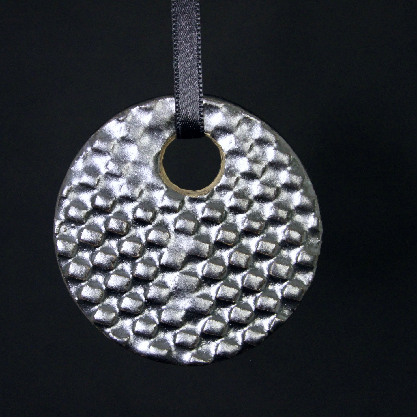 Kersthanger metallic zilver
