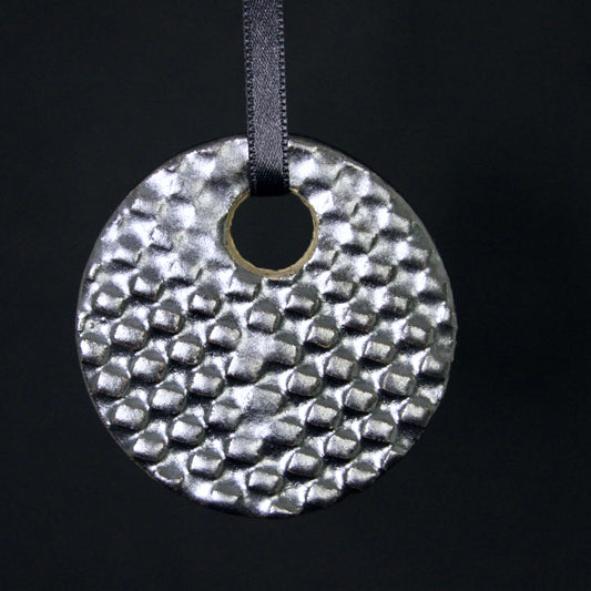 Kersthanger metallic zilver