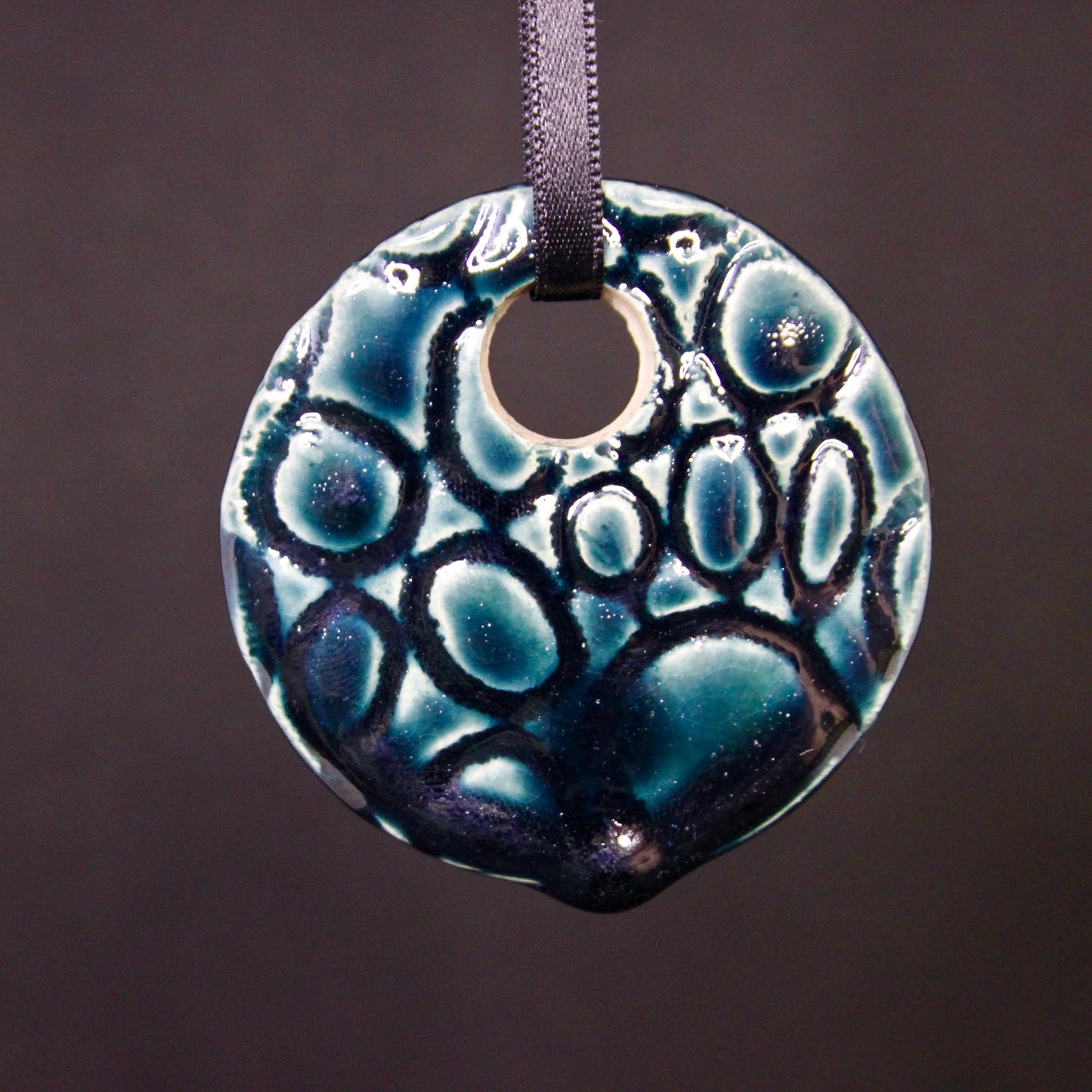 Kersthanger Turquoise blauw