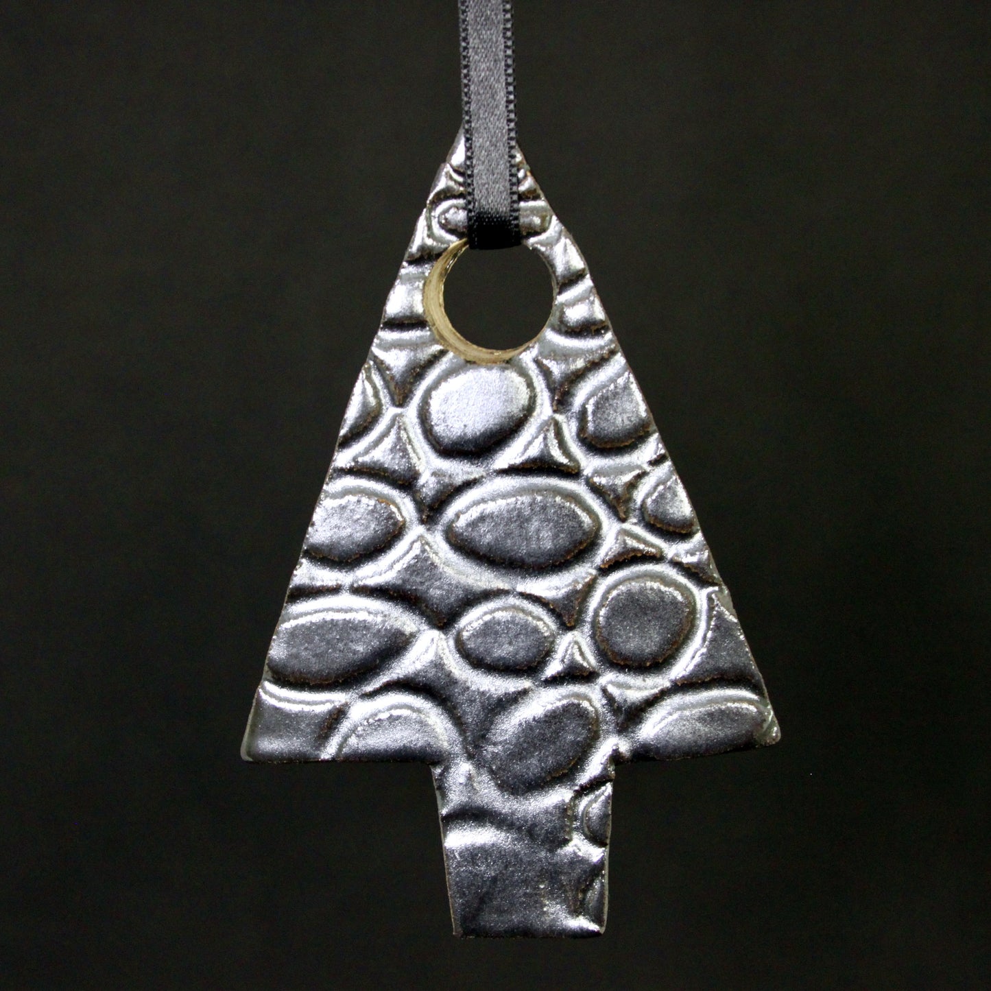 Kersthanger metallic zilver