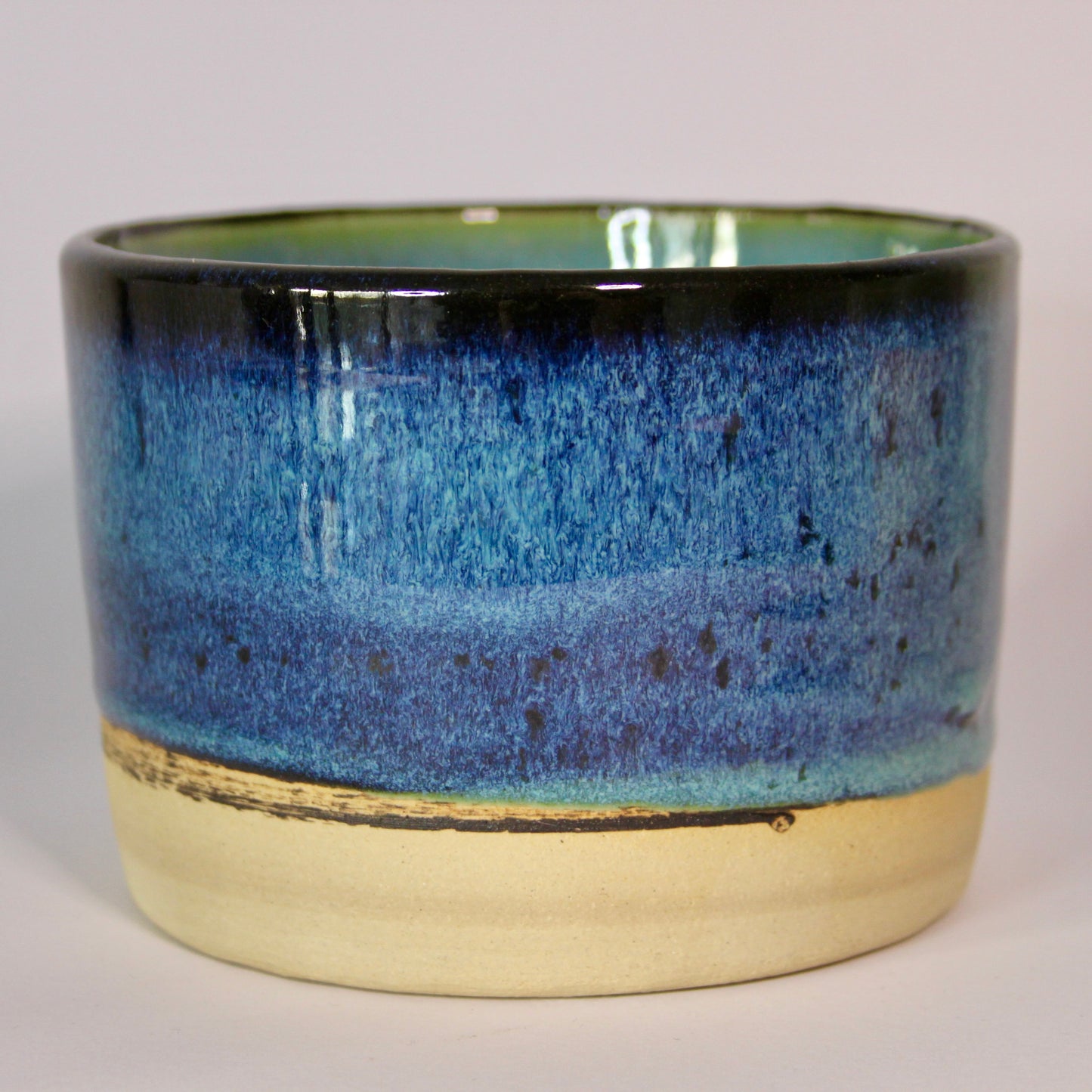 Kleine bloempot donker blauw