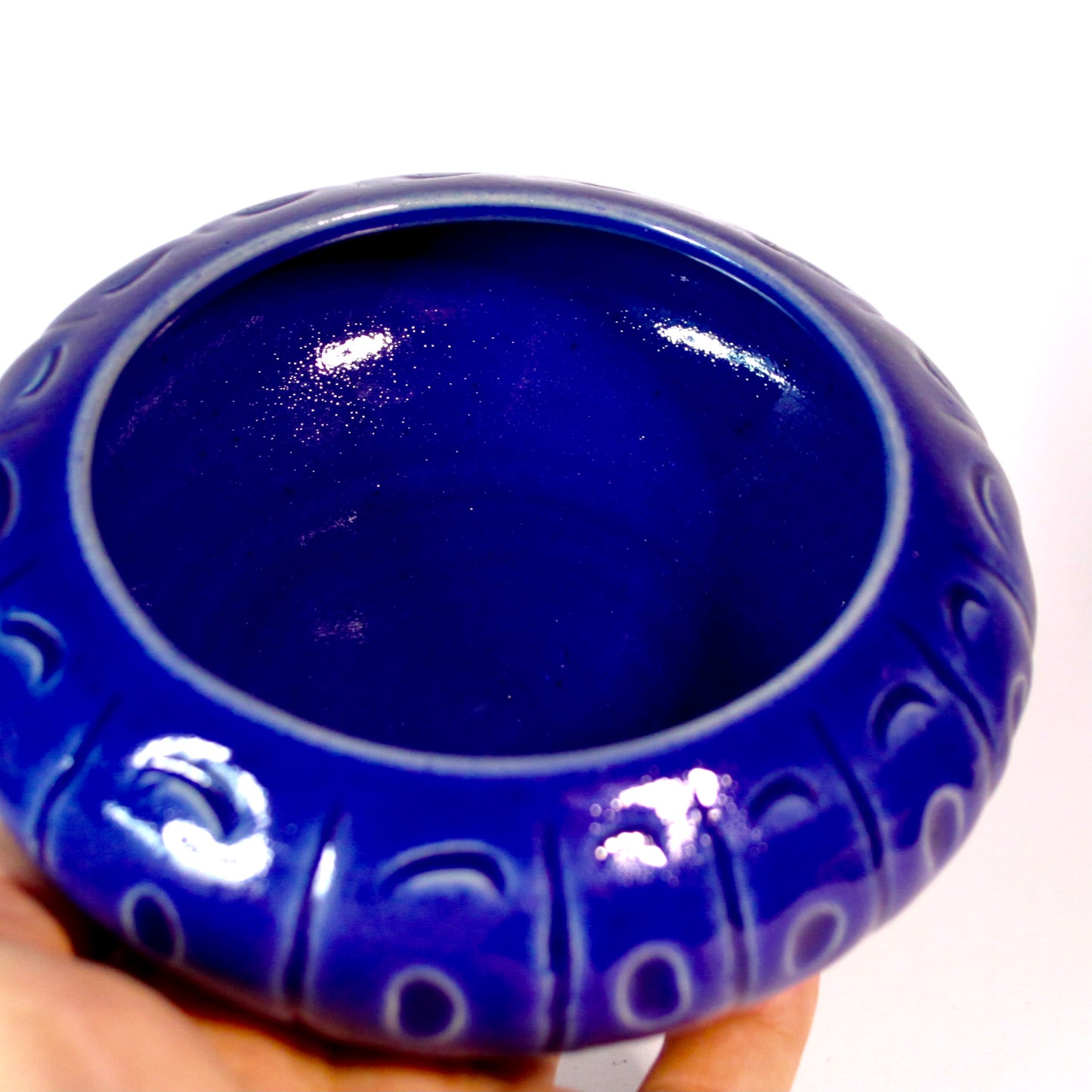 Voorraadpotje blauw met bondel