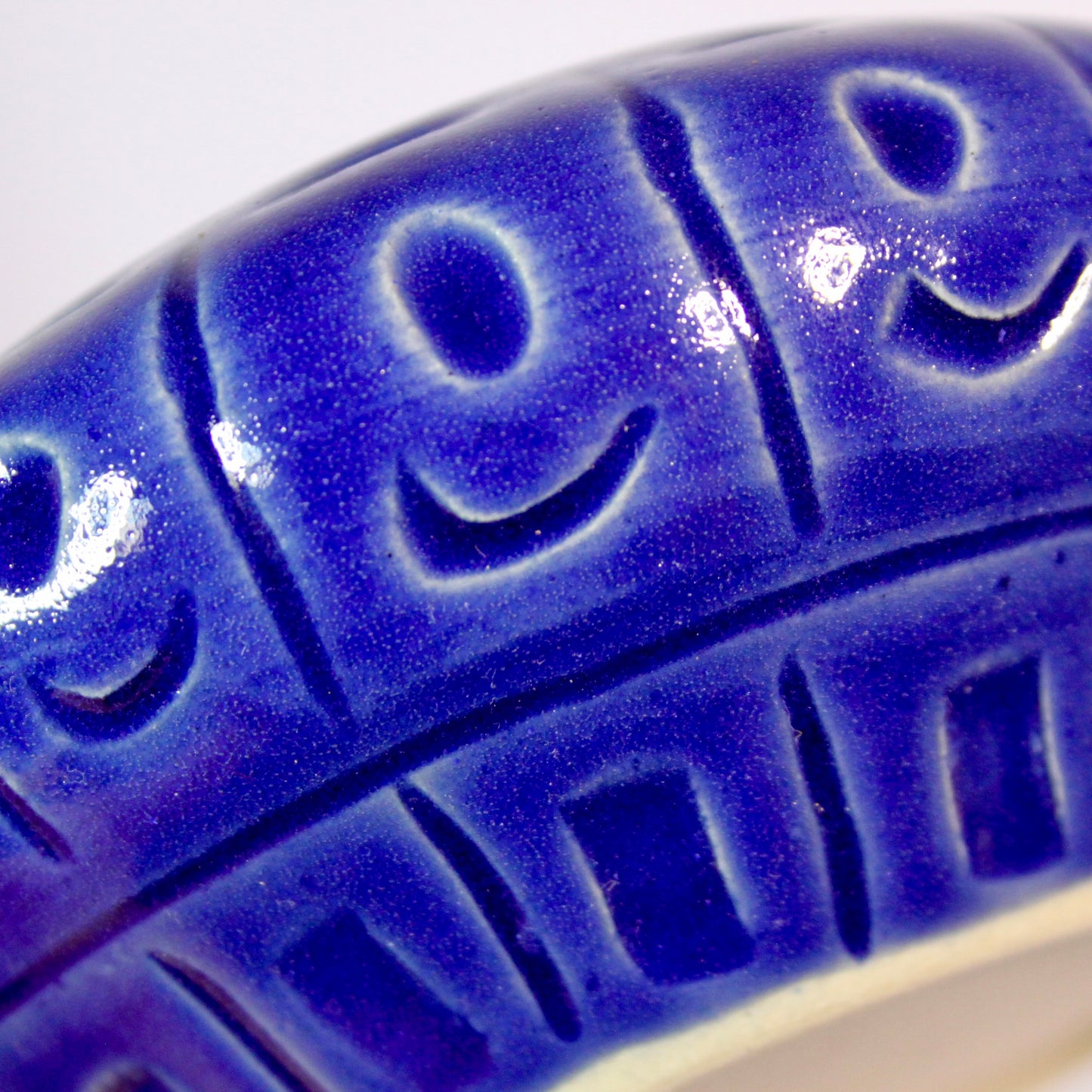 Voorraadpotje blauw met bondel