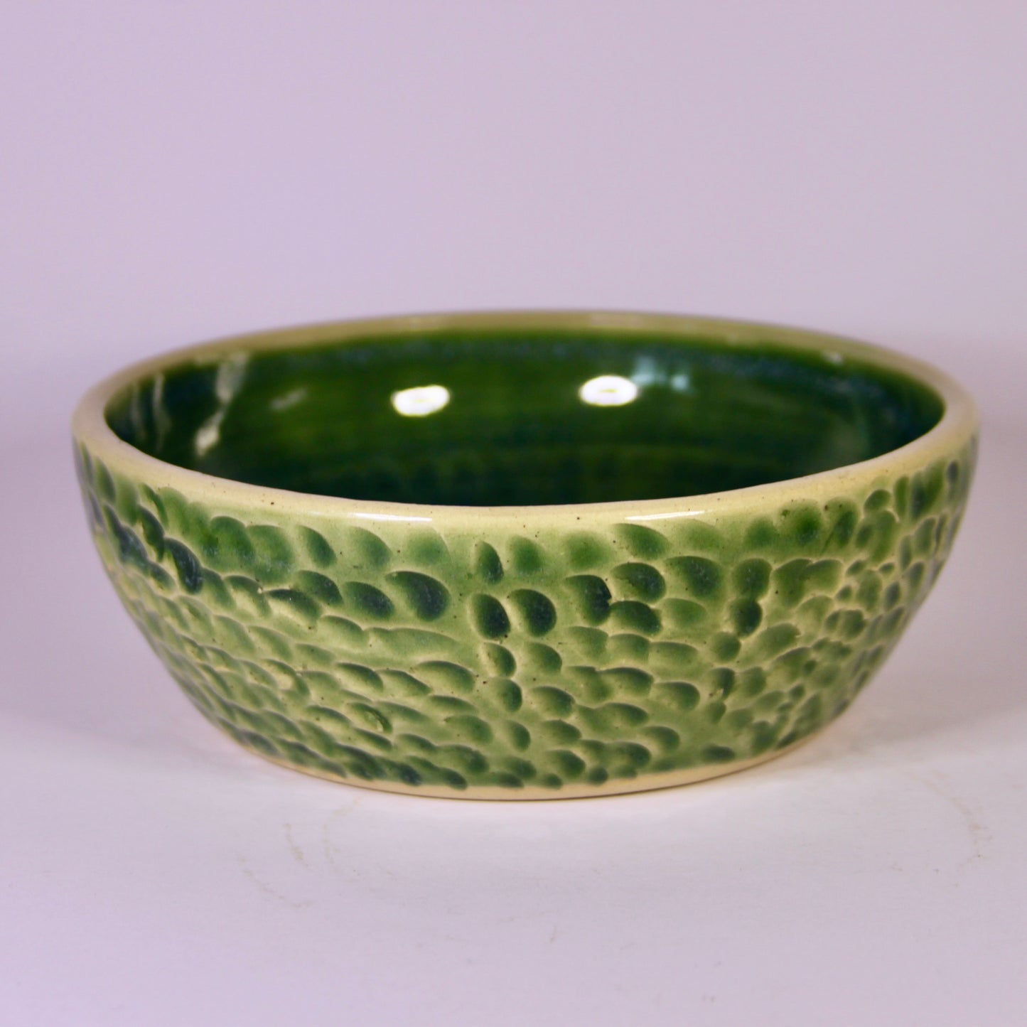 Yoghurt schaaltje groen met decoratie