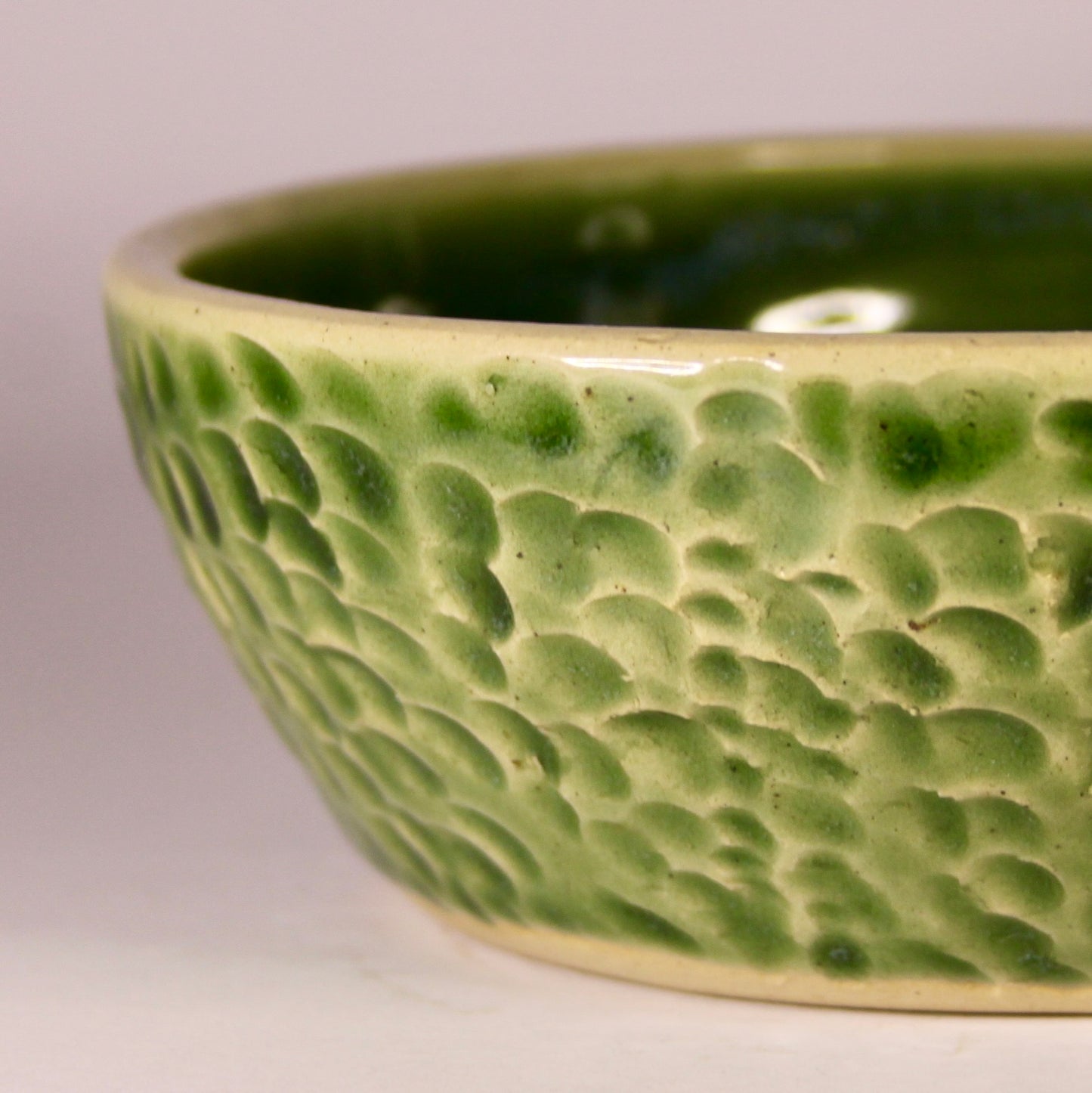 Yoghurt schaaltje groen met decoratie