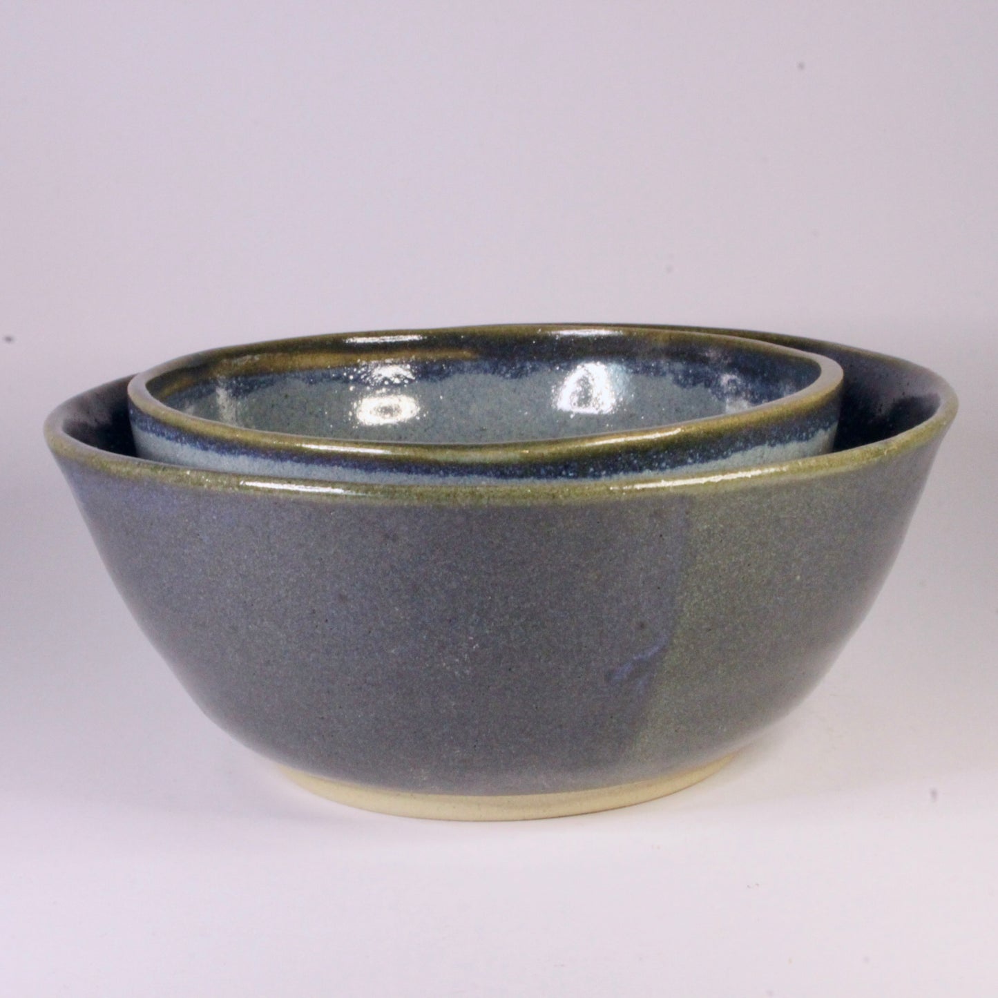 Set schaaltjes blauw tinten