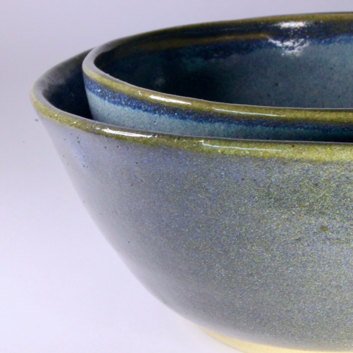 Set schaaltjes blauw tinten