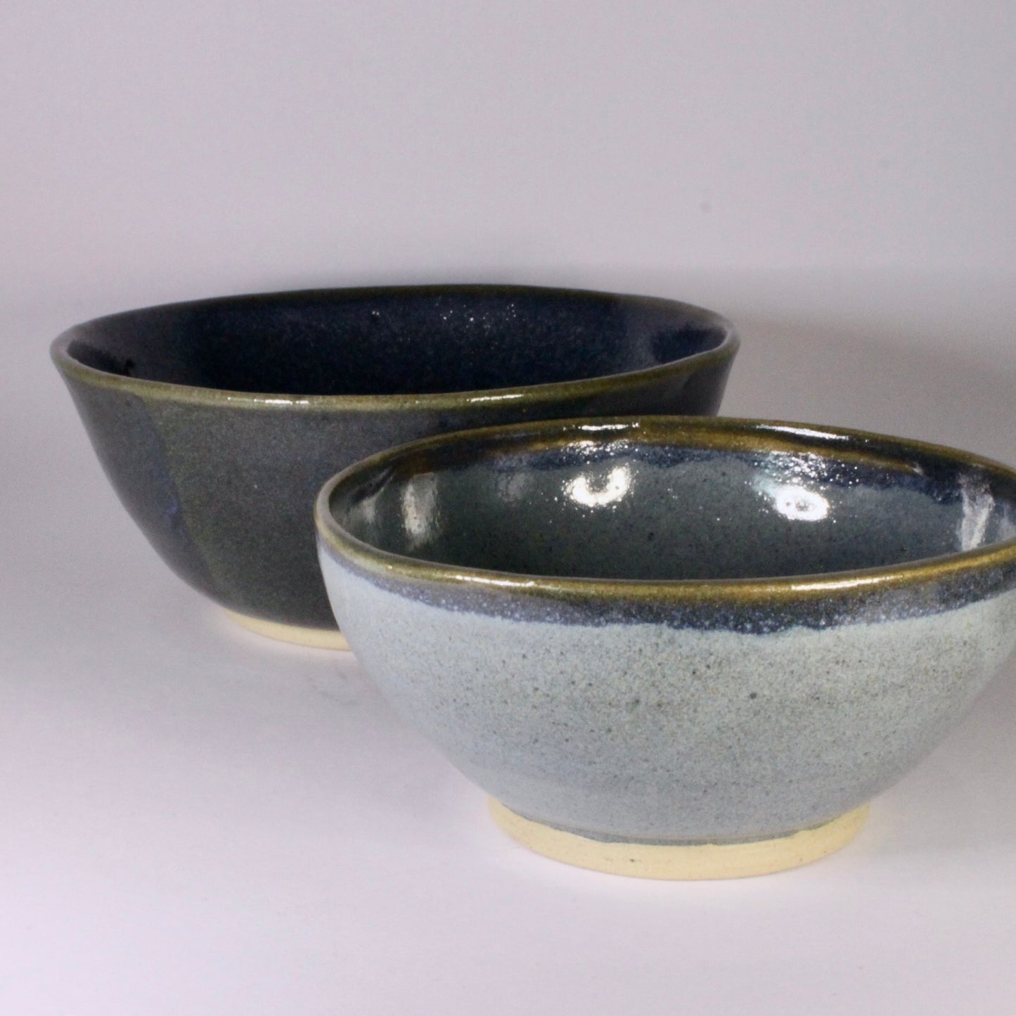 Set schaaltjes blauw tinten