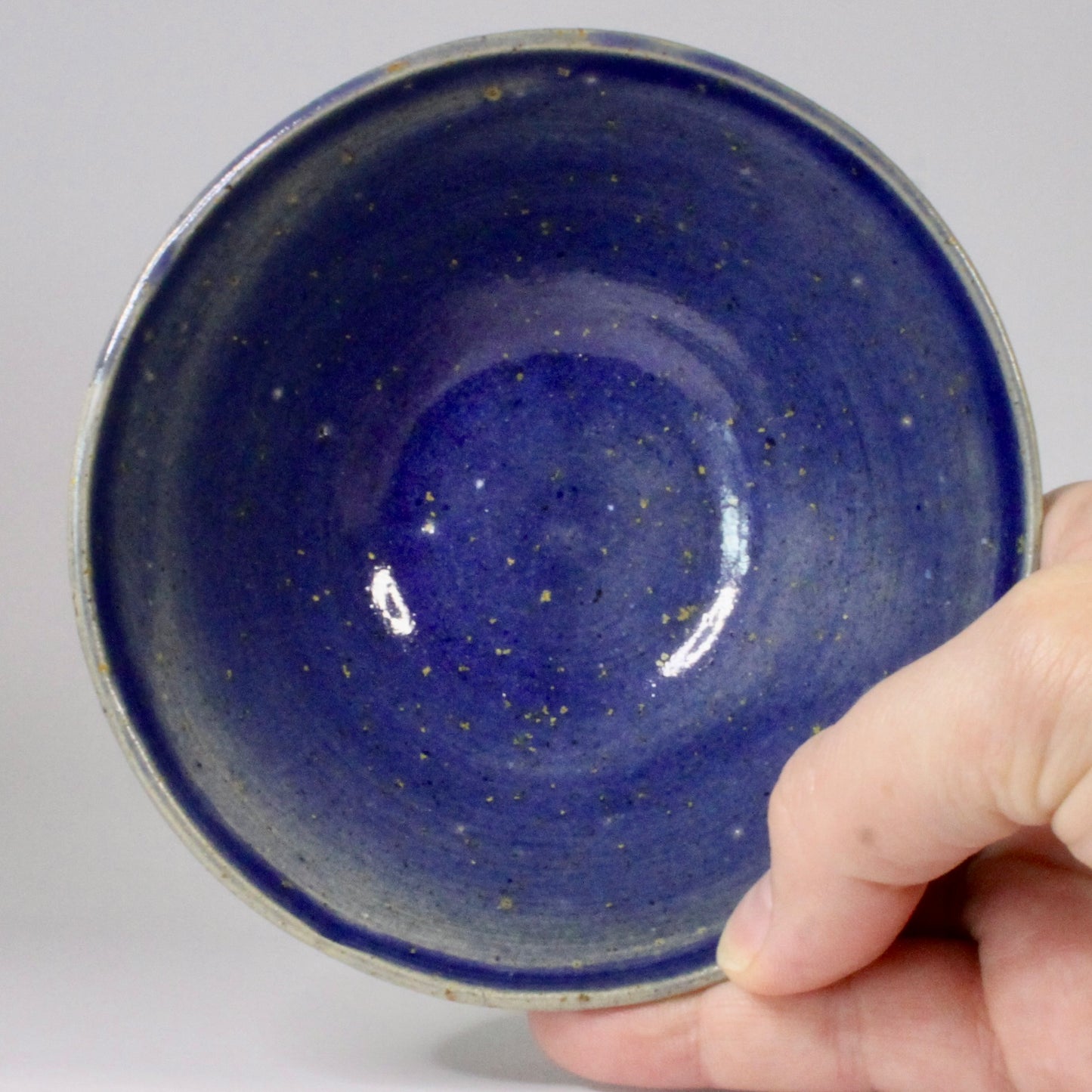 Set schaaltjes blauw met spikkel