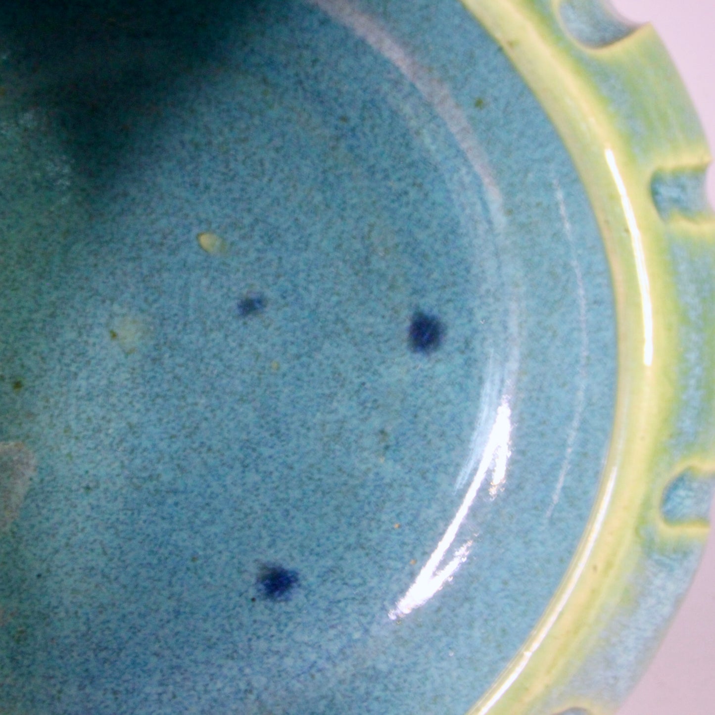 Voorraadpotje strepen turquoise met bondel