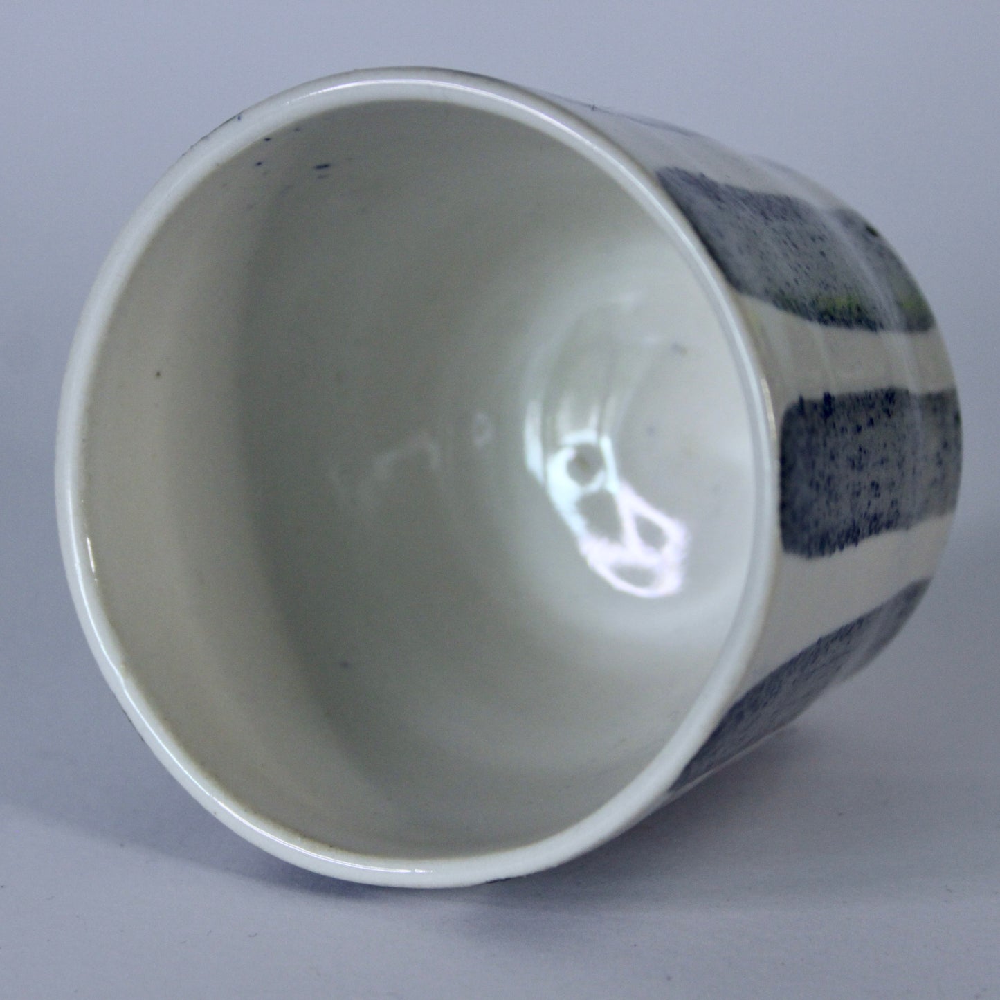 Koffiekopje gestreept zonder oor