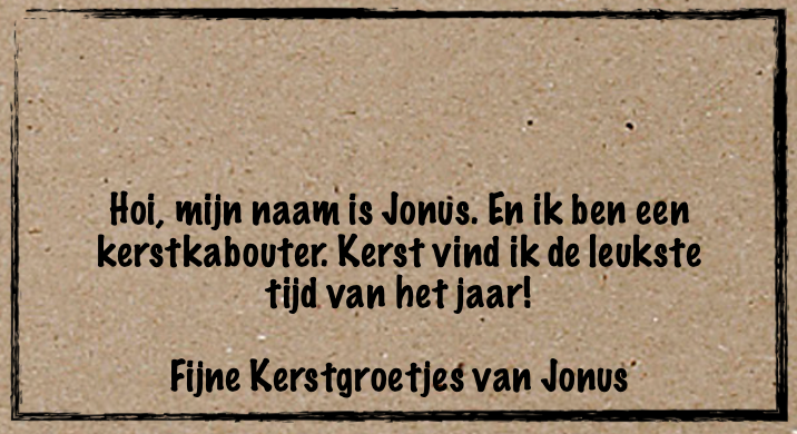 Jonus de kerstkabouter