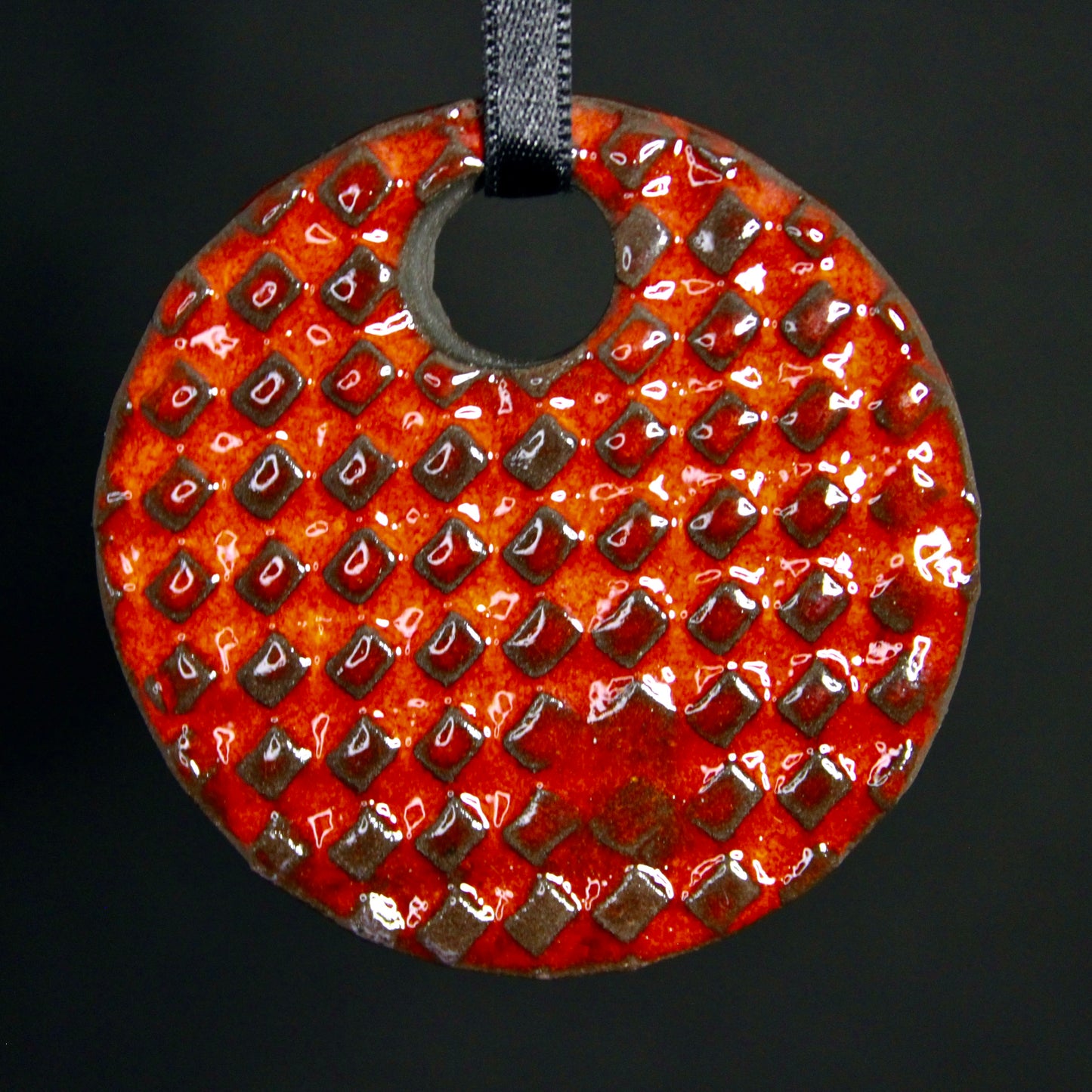 Kersthanger koraal rood
